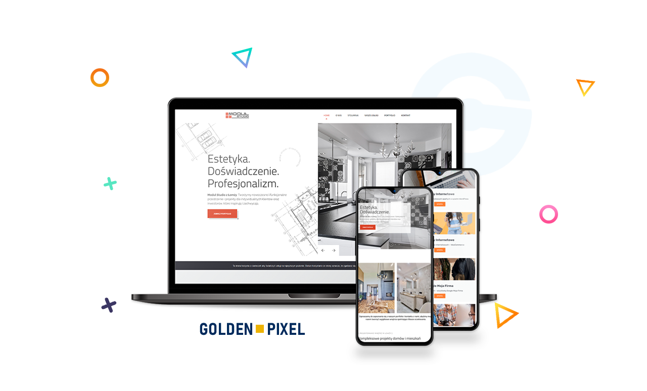 strony internetowe responsywne RWD Modul Studio z Łomży - Projektowanie i aranżacja wnętrz