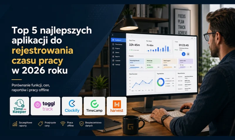 Top 5 najlepszych aplikacji do rejestrowania czasu pracy w 2026 roku