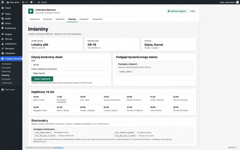 screenshot 4 Calendora Banners | Plugin do automatycznych bannerów i kampanii